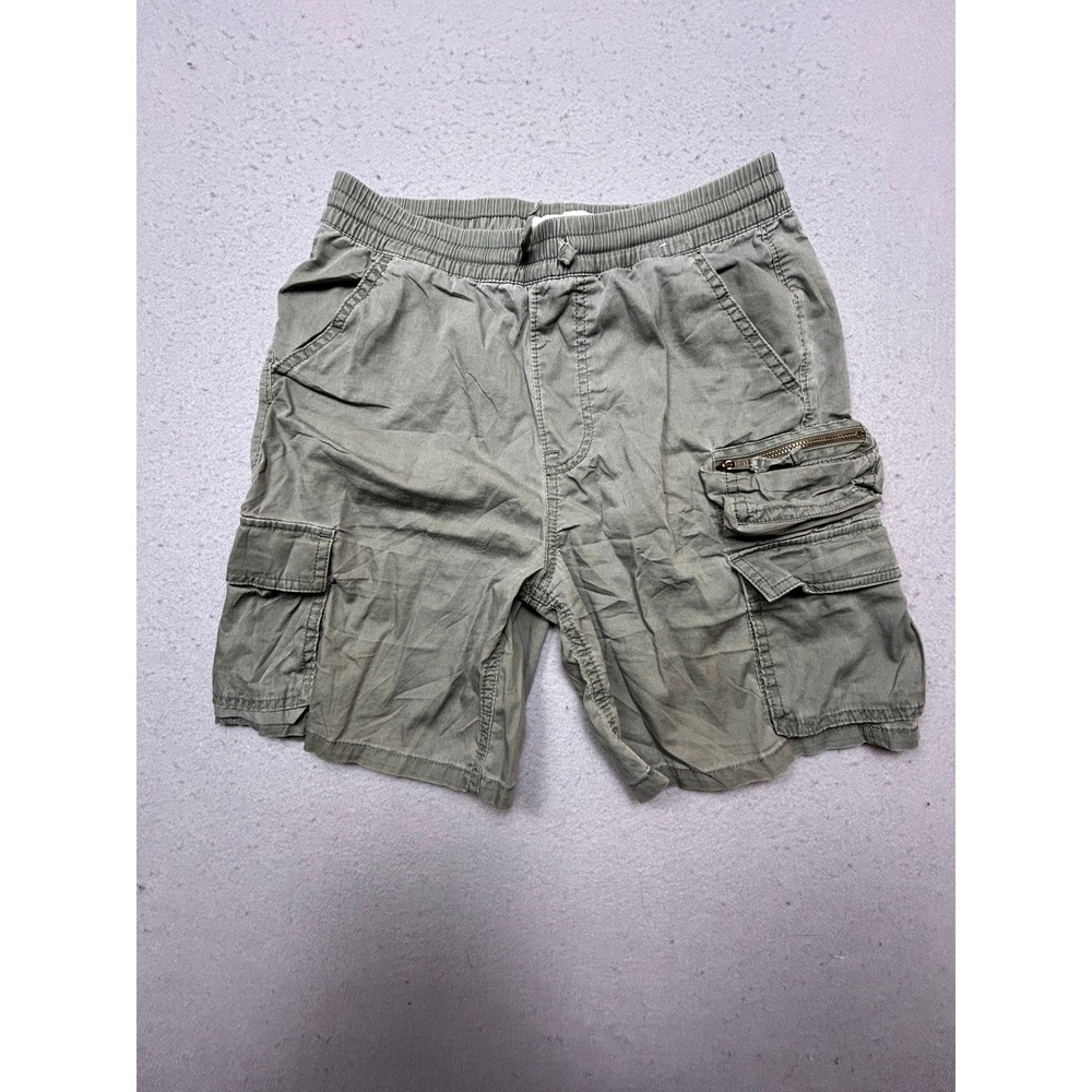 Abercrombie Kids Cargo Shorts Cotton Blend Olive Green Size 13/14 Boys